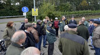 Treffpunkt Waldbegang 2016 beim Parkplatz Kreisel Eggenstein