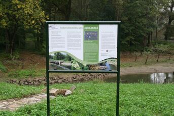 Vorzeigeprojekt Renaturierung des Albkanals 2014