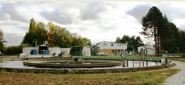 Das Gelände des Klärwerks