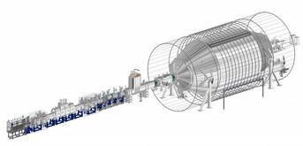 KATRIN-Versuchsaufbau 70m lang, Bild KIT