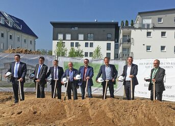 Symbolischer Spatenstich „Luisengarten“ am 18. Mai 2018