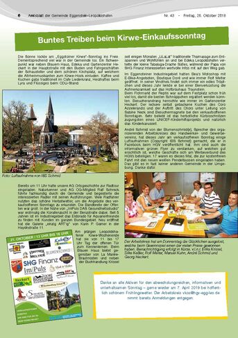 Nachlese im Amtsblatt auf Seite 6