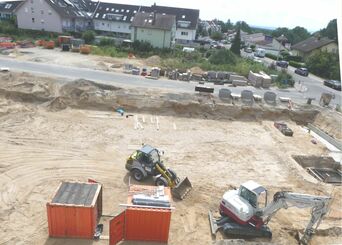 Foto: Alexander Werner 2019 wird auf dem alten Fabrikgelände im Süden Eggensteins ein großes Wohnprojekt verwirklicht. Von 1937 bis 1969 produzierte dort das Holzverarbeitungswerk Velte.  