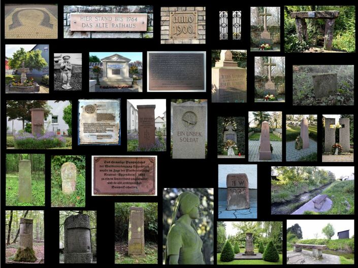 Kleindenkmale Collage von Ralf Schreck