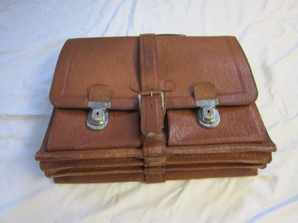 Die Original Aktentasche von Siegfried Buback ist eines der Ausstellungsexponate. Der Generalbundesanwalt am Bundesgerichtshof wurde von der RAF ermordet.