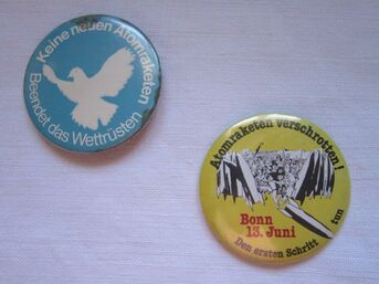 Exponat Heimatmuseum Anti-Atomkraft-Button