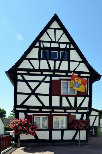 Heimathaus im Ortsteil Eggenstein - dank ehrenamtlichen Engagements ein Schmuckstück