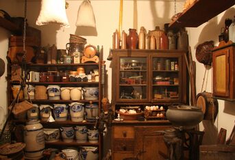 gut gefüllte Speisekammer