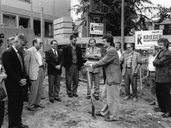 Umbau Rathaus mit Bürgermeister Will 1992