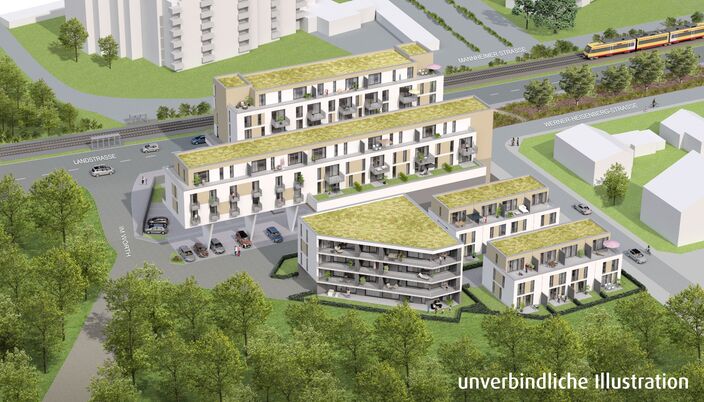 Penny-Markt-Gelände unverbindliche Illustration Firma weisenburger projeckt